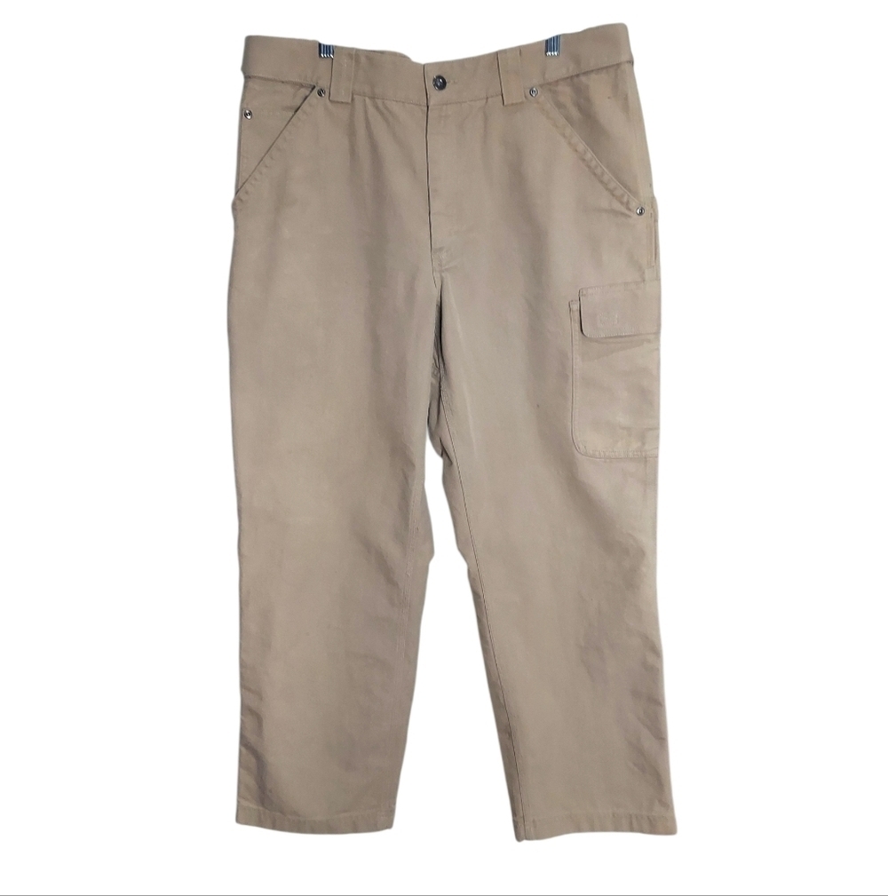 Duluth Cool Dry Fire House Canvas Cargo Pants Khaki Tan